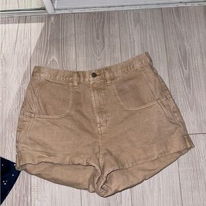 BDG tan jean shorts